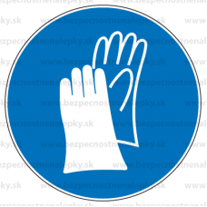 M006 - Príkaz na ochranu rúk - Okrúhla nálepka bez textu